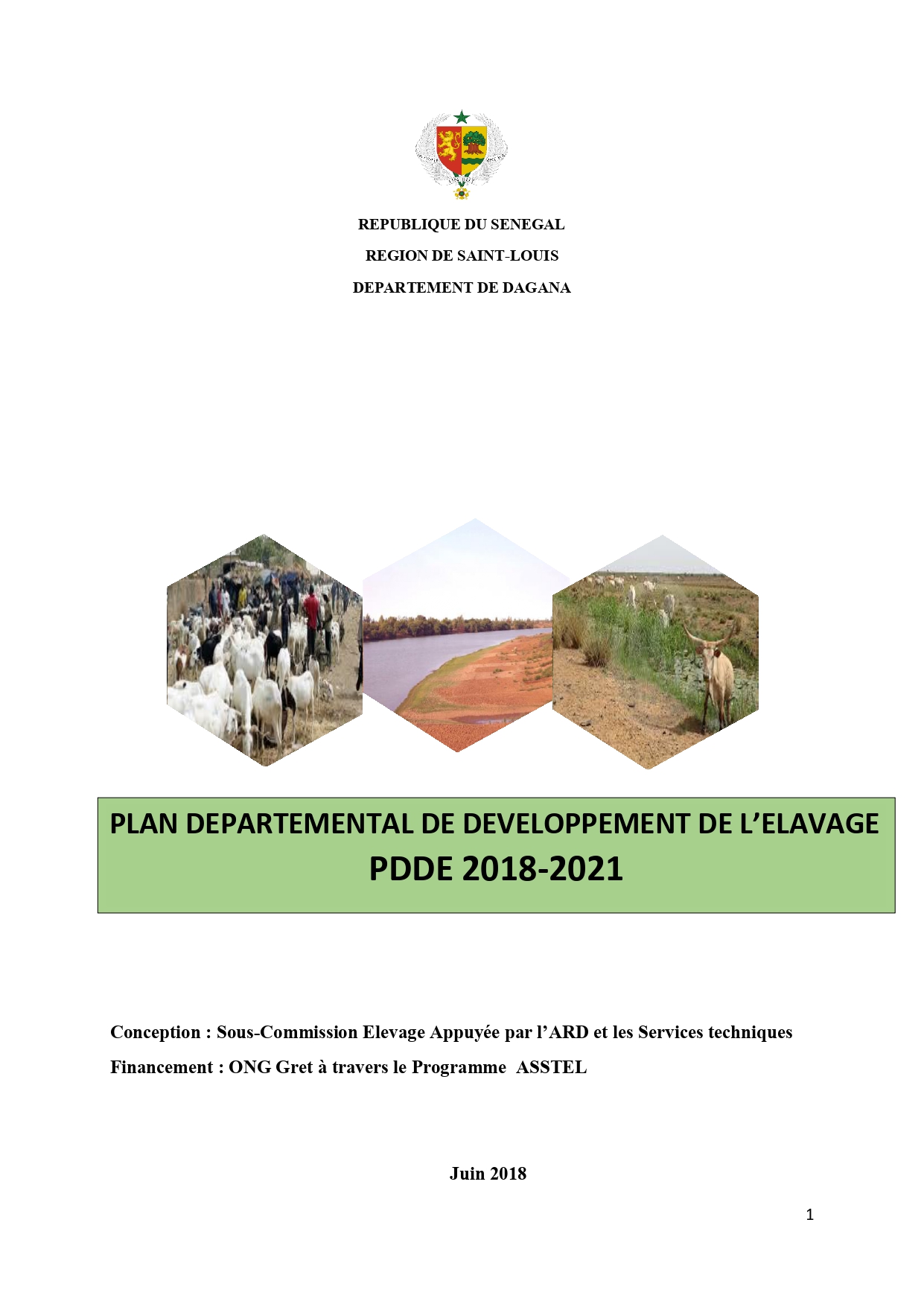  Plan departemental de developpement de l’elavage 2018-2021